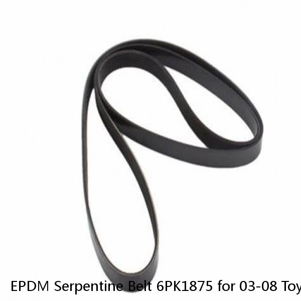 EPDM Serpentine Belt 6PK1875 for 03-08 Toyota Matrix Corolla Celica 1.8L l4 GAS (Fits: Toyota) #1 small image